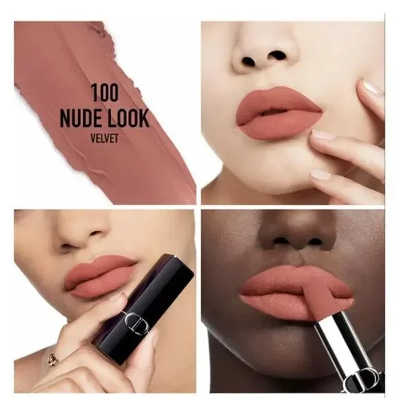 ✅ DIOR Mini Rouge Dior Lipstick Set in Dior Case: #999 & #100 Velvet Lipsticks⭐ - Picture 3 of 10